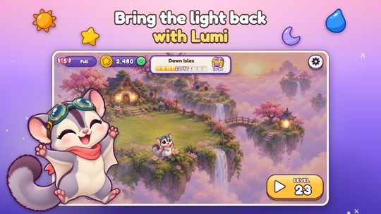 The home screen: bring the light back to the sky islands with Lumi